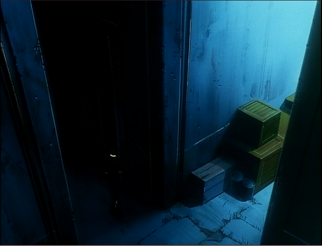A screenshot from the anime series Cowboy Bebop.