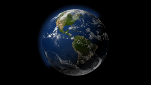 LightWave 3D model and render of the earth.