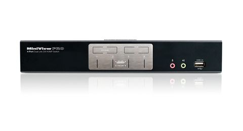 My new four-port KVM from IOGEAR.