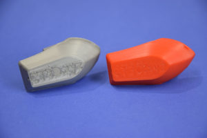The left print was before I fixed my layer height and extrusion calibration. The right print has a much better, filled-in first layer.