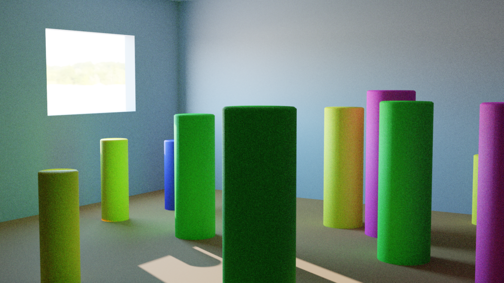 Scene rendered without volumetrics